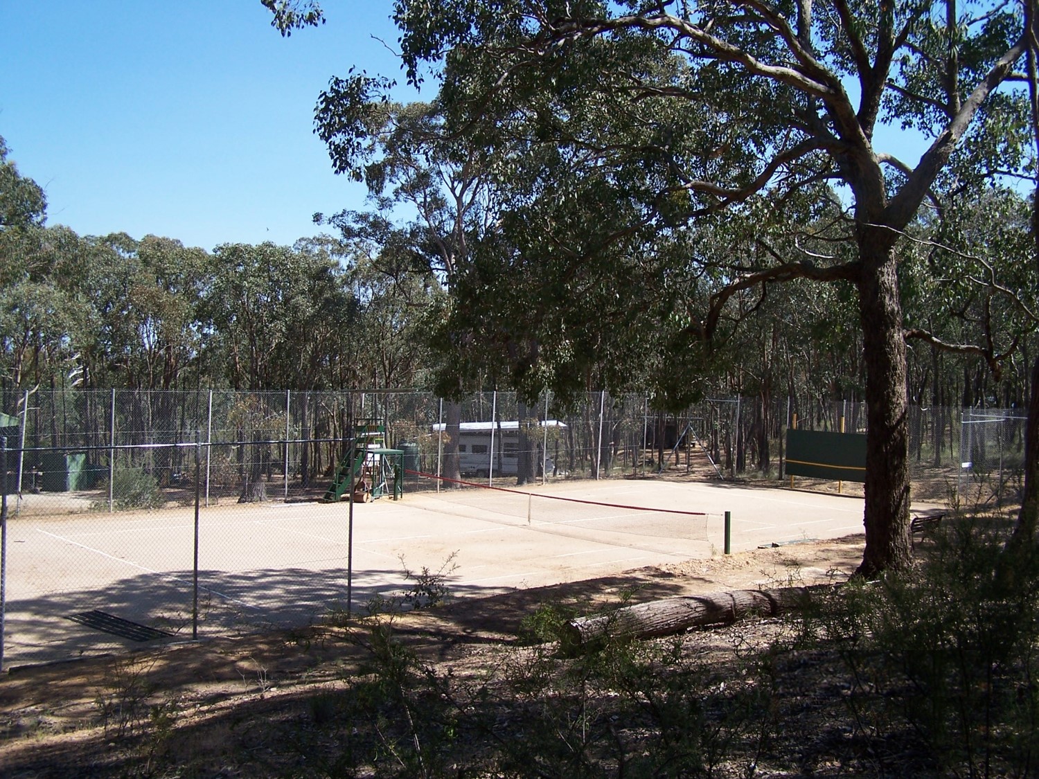 Tennis Court at Northside Country Club Nudist Grounds